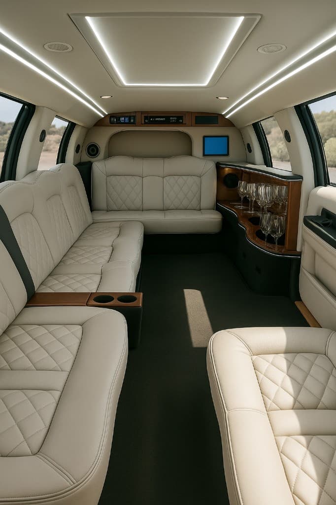 16 Passenger Limousine interior