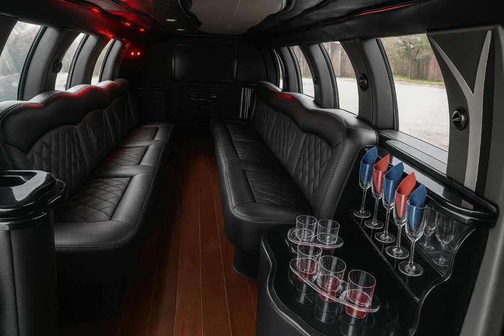 20 Passenger Limousine interior