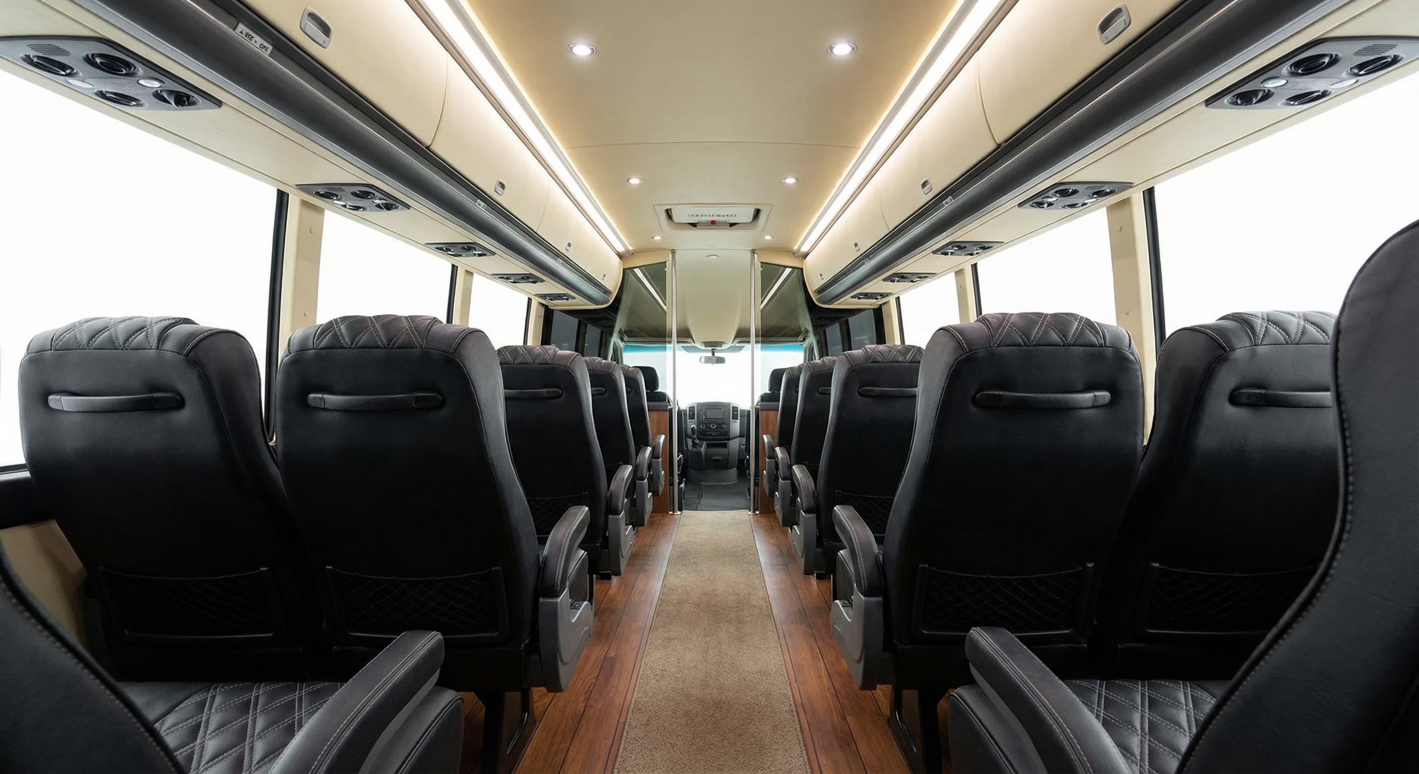 40 Passenger Coach Bus interior view