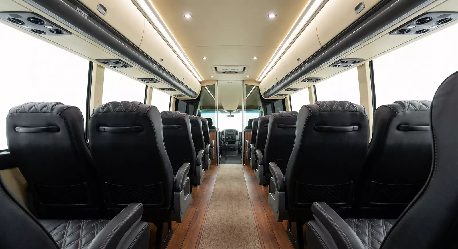 40 Passenger Coach Bus interior
