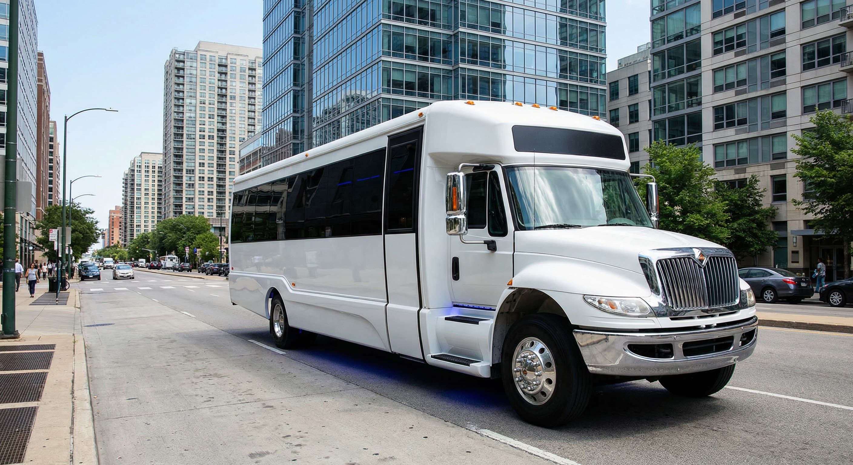40 Passenger Party Bus exterior