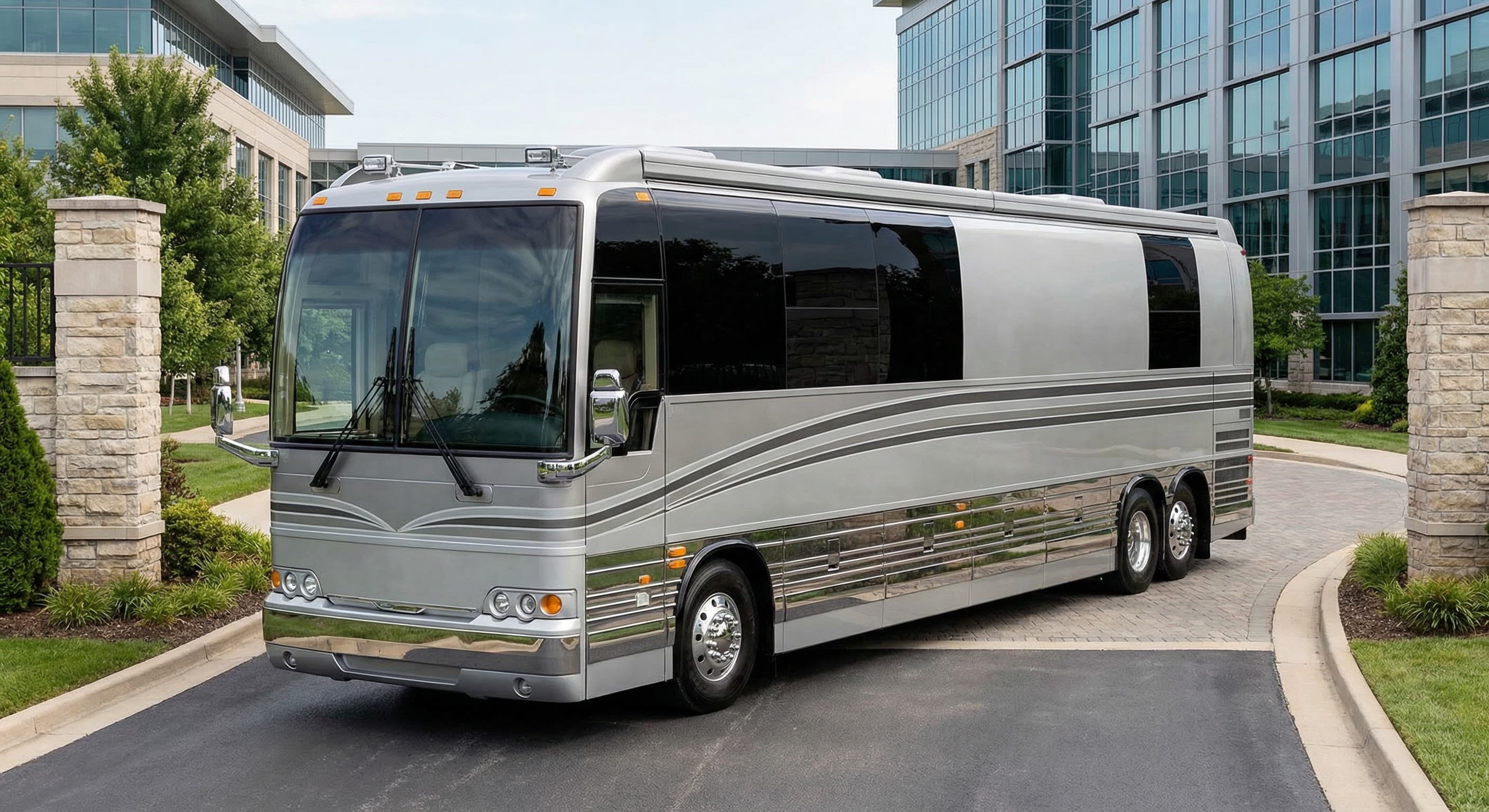 50 Passenger Coach Bus exterior