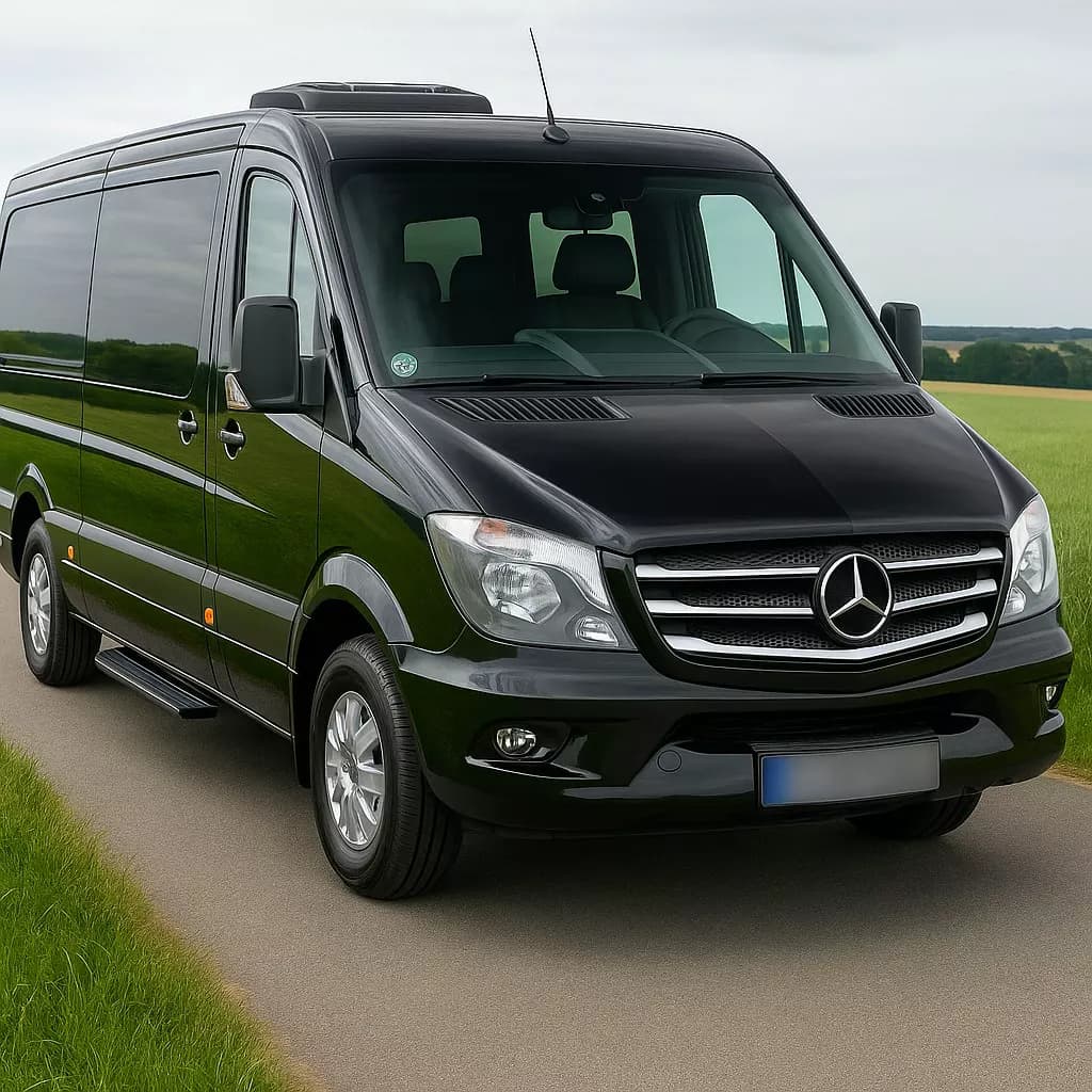 8 Passenger Executive Sprinter exterior — Denver Party Ride fleet (6–8 passengers)