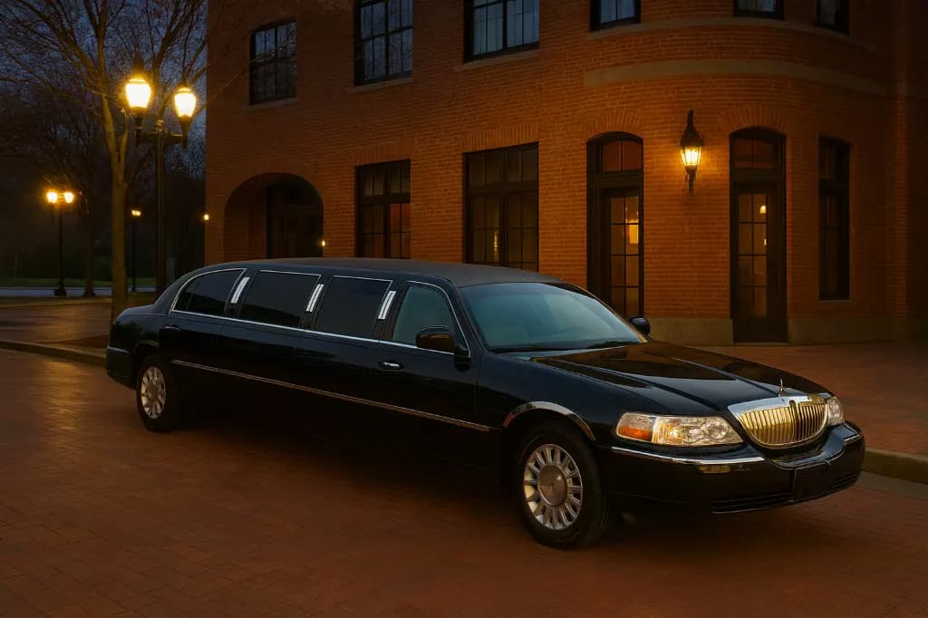 8 Passenger Limousine exterior for theater events