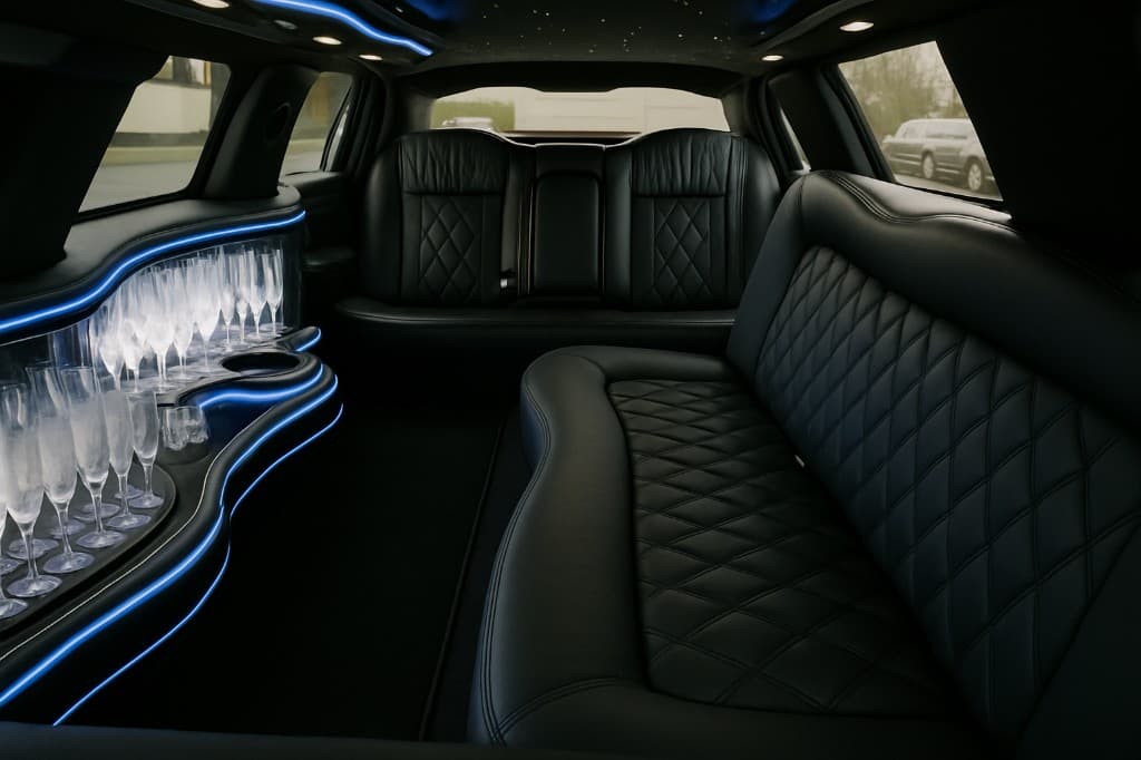 8 Passenger Limousine interior