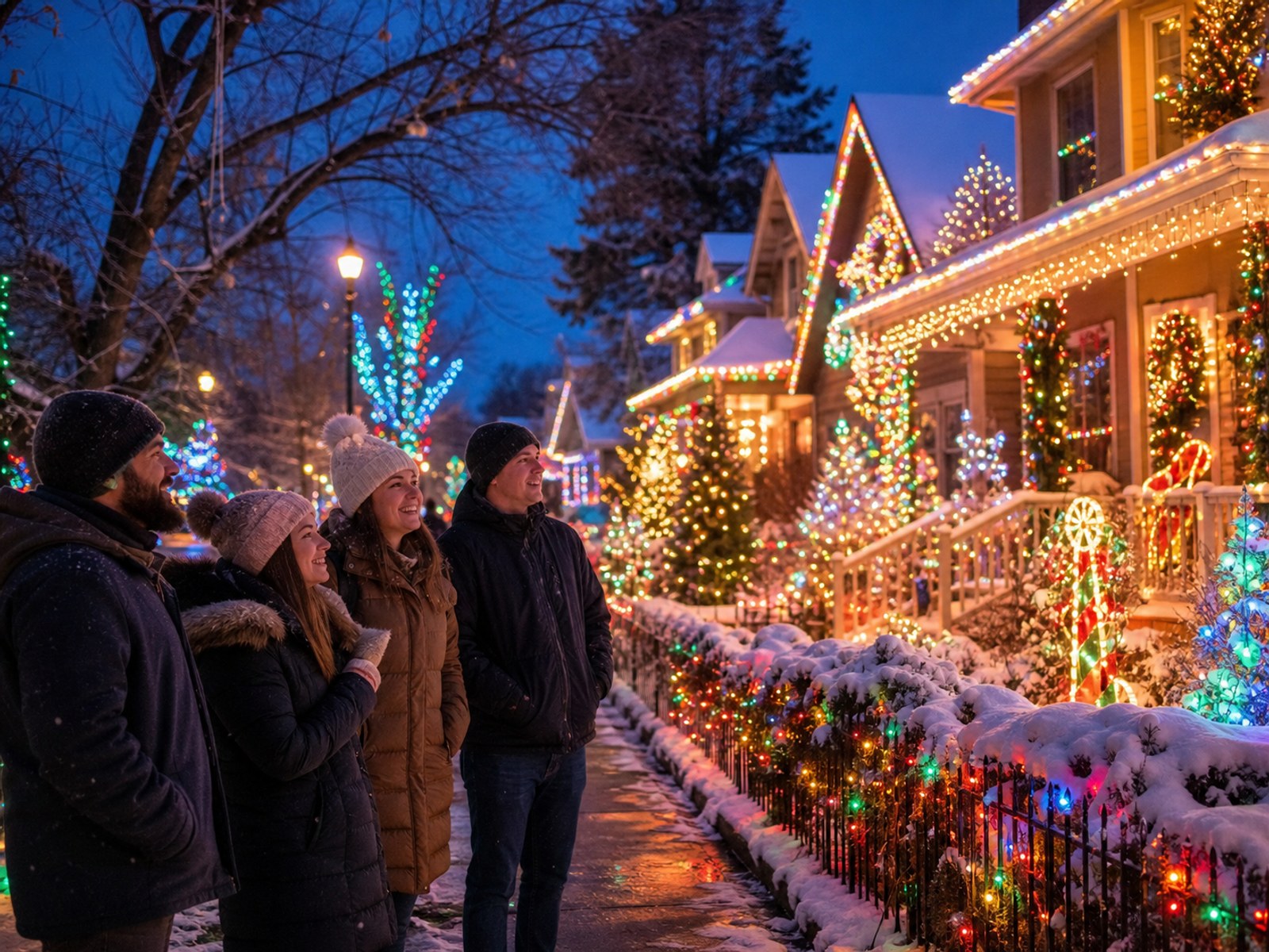 Denver holiday light tour transportation planning