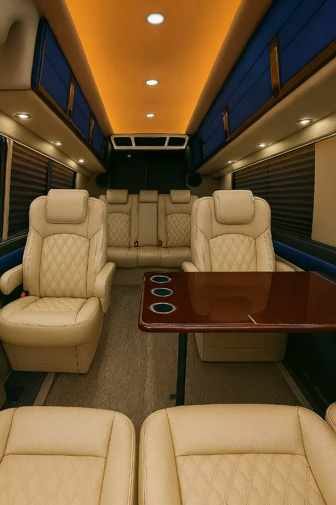 12-passenger business Sprinter interior