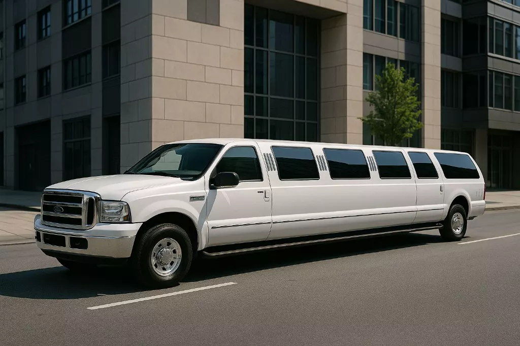16-passenger limousine exterior