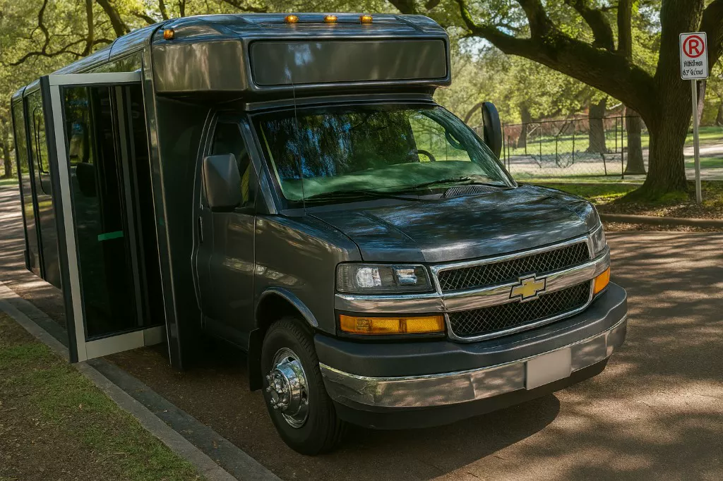 16-passenger party bus exterior