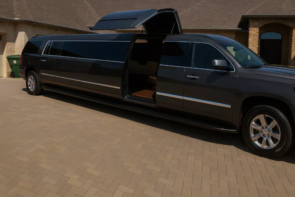 18-passenger limousine exterior