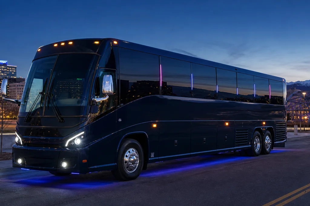 42-passenger party bus exterior