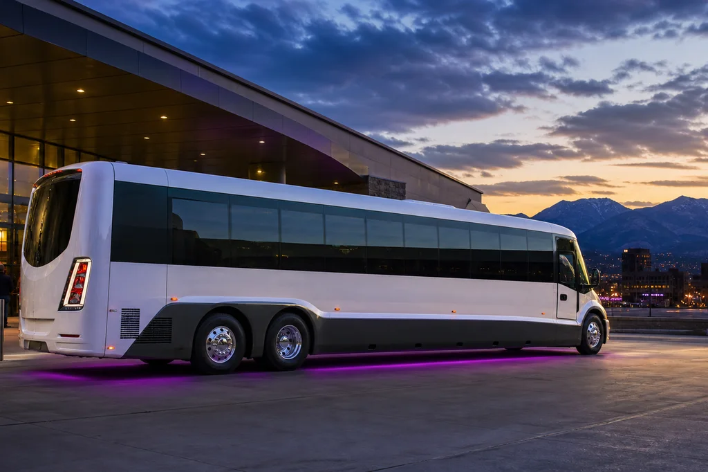 48-passenger party bus exterior