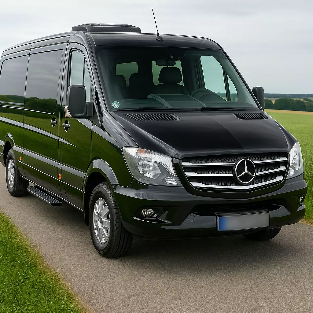 8-passenger executive van exterior